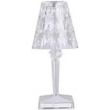 Nachttischlampe Design transparent Touch-Stil Kristall Diamanten und mehrfarbige LEDs drahtlos
