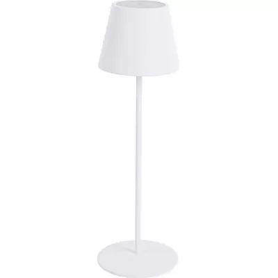 Lampe de table portable design nordique minimaliste en métal - Blanc