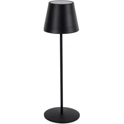 Portable Tischlampe minimalistisches Nordic Design aus Metall - Schwarz