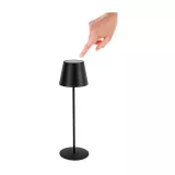 Portable Tischlampe minimalistisches Nordic Design aus Metall - Schwarz