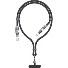 Lani&egrave;re c&acirc;ble 4 en 1 Dudao L20MAX USB-A / USB-C / Lightning PD QC 65W (1.5 m) - Noir