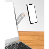 Laptop/Display Extension Magnetischer Smartphone Halter-arm Aluminium - Silber
