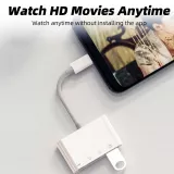Lecteur USB-C vers cartes mémoire SD & Micro-SD et USB (4 en 1) pour MacBook & iPad - Blanc