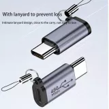 Lightning vers USB-C - Adaptateur de charge de haute qualité Connecteur Transfert de données 480Mbps Aluminium