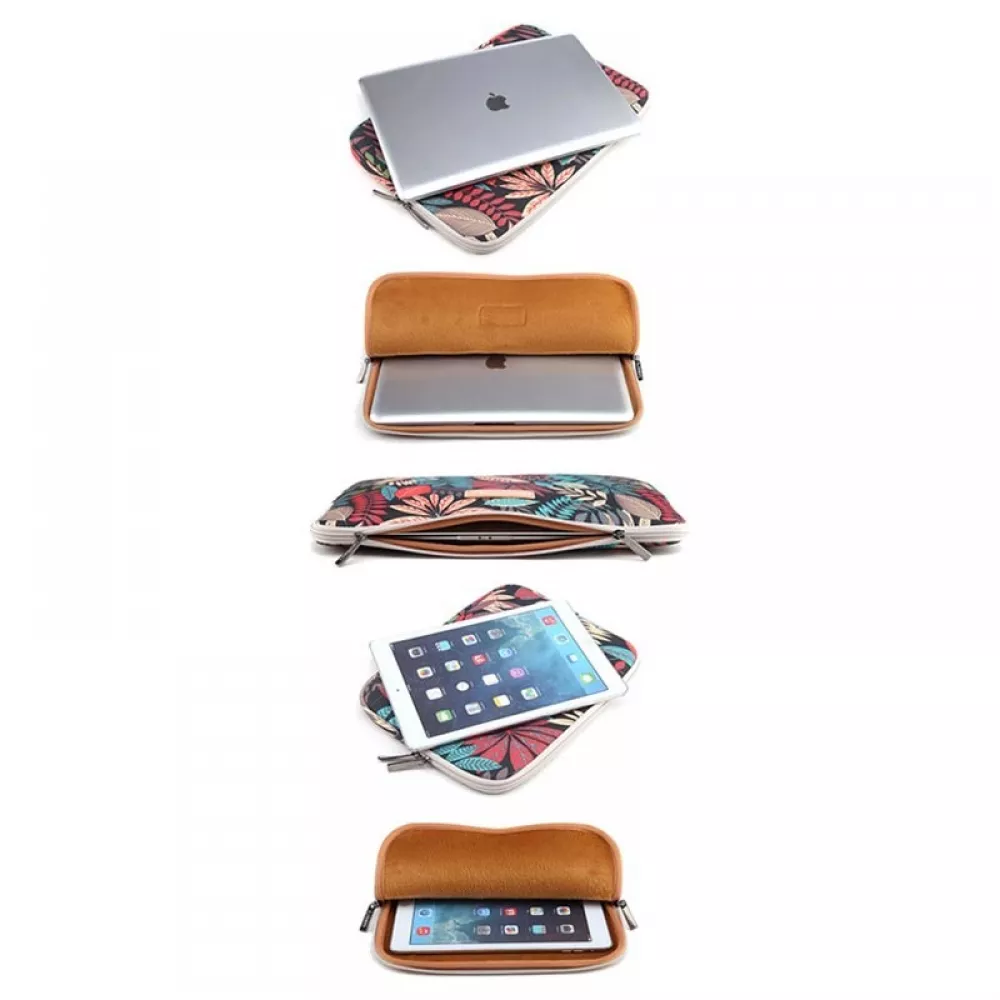 Lisen fourre jungle laptop 13 pouces, ordinateur portable, iPad, macBook - Bleu clair