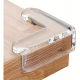 Lot de 12 protections pour coins de meuble en silicone id&eacute;al pour les b&eacute;b&eacute;s - Transparent