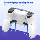P-02 Bluetooth-Controller für PS4, PC und Android - Schwarz