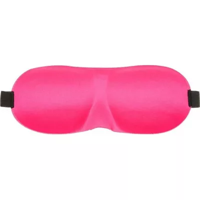 Masque de sommeil de voyage 3D pour avion - Mousse/tissu confortable et léger - Rose