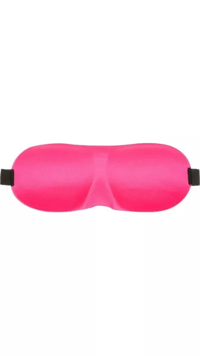 Masque de sommeil de voyage 3D pour avion - Mousse/tissu confortable et léger - Rose