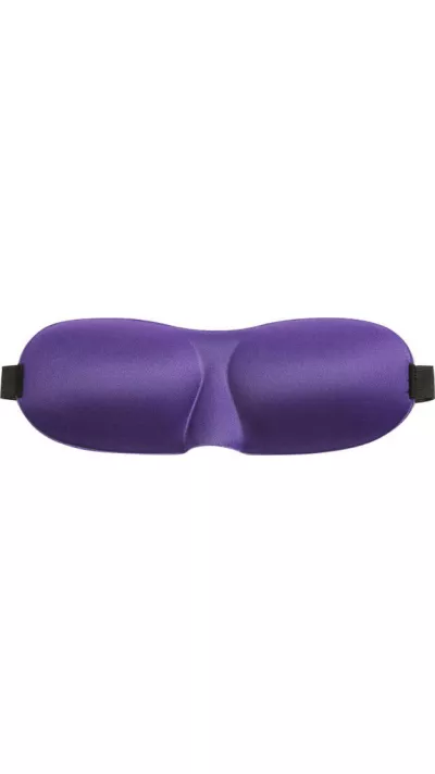 Masque de sommeil de voyage 3D pour avion - Mousse/tissu confortable et léger - Violet