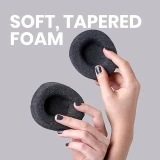 Masque oculaire anti-lumière pour dormir - bandeau rond 3D avec sangle ajustable pour la sieste & les voyages - Gris