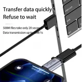 Micro USB vers Lightning - Adaptateur de charge de haute qualité Connecteur Transfert de données 480Mbps Aluminium