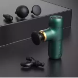 Mini Massage Gun BLD-307 - 6-Stufiger Vibrationsmodus inkl. 4 Aufsätze - Schwarz