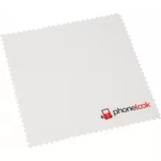Mini chiffon microfibre suède (200g/m2 - 10 x 10 cm) pour nettoyage écran/téléphone - PhoneLook - Blanc