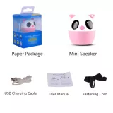 Mini-Speaker-Lautsprecher leichter tragbarer mit kabellosem Bluetooth in Tierform - Katze