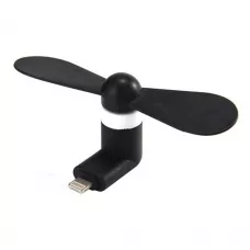 Mini ventilateur noir pour smartphone parfait pour les déplacements et les journées chaudes - USB-C (Android)