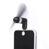 Mini ventilateur noir pour smartphone parfait pour les déplacements et les journées chaudes - USB-C (Android)