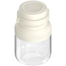 Tragbarer Akku-Mixer grosse Kapazität 500ml Smoothie Maker tragbar mit Schlaufe - Weiss