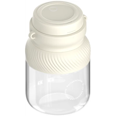 Mixeur portable à batterie Smoothie Maker grande capacité 500ml portable avec dragonne - Blanc