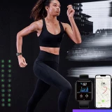 Montre connectée smartwatch Choetech WT001 Bluetooth 5.0 étanche IP67 (fonction de réponse aux appels, modes sport multiples) - Noir