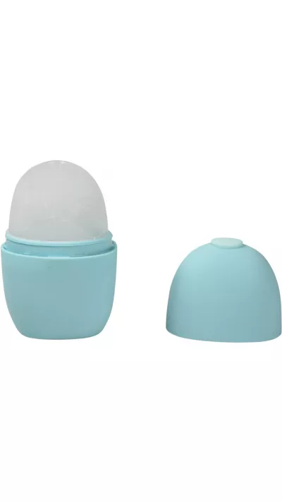 Ice face roller cryothérapie en silicone pour massage anti-âge et fatigue - Bleu clair