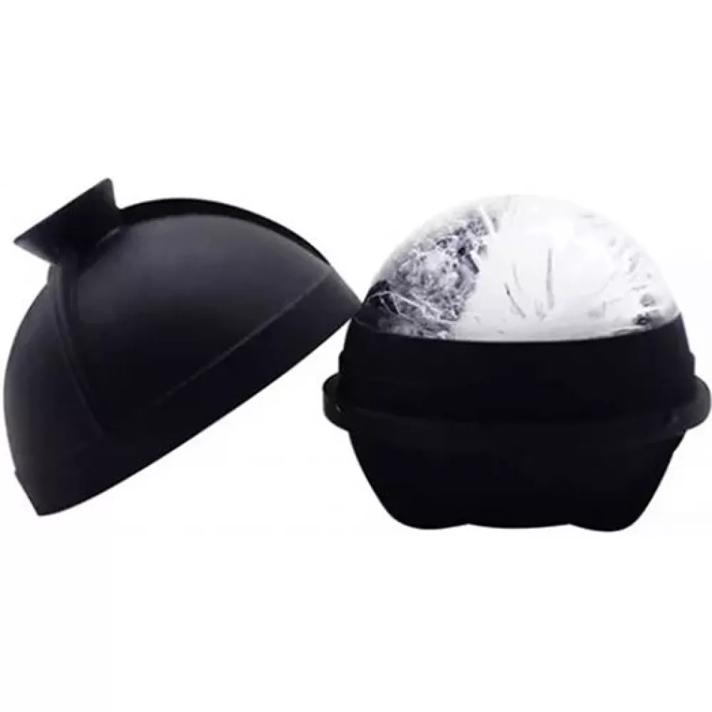 Moule à glaçon boule pour cocktails et Longdrinks silicone - Noir