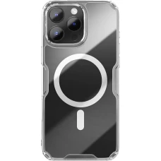 Coque iPhone 16 - Nillkin Magnetic Nature Pro avec MagSafe - Transparent