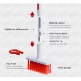 Outil de nettoyage 5 en 1 pour clavier et AirPods - Blanc - Rouge