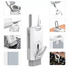 Outil de nettoyage 8 en 1 pour écouteurs (AirPods), téléphone et clavier - Blanc