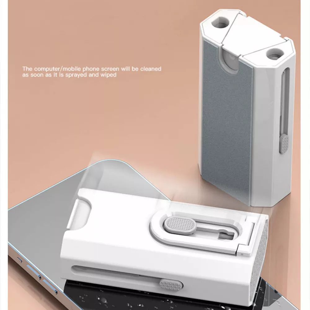 Outil de nettoyage 8 en 1 pour écouteurs (AirPods), téléphone et clavier - Blanc