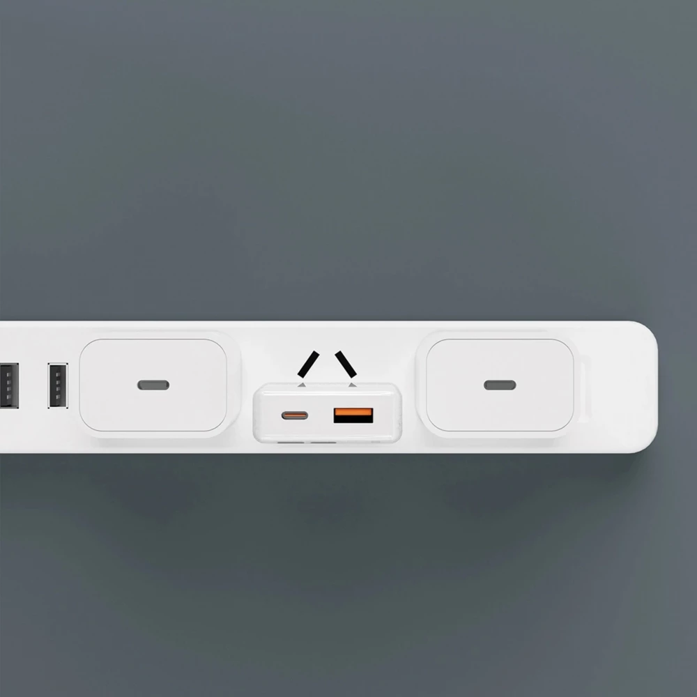 Pack chargeur mural 30W USB-A / USB-C GaN Dudao A30EUT avec câble USB-C vers Lightning iPhone - Blanc