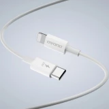 Pack chargeur mural 30W USB-A / USB-C GaN Dudao A30EUT avec câble USB-C vers Lightning iPhone - Blanc