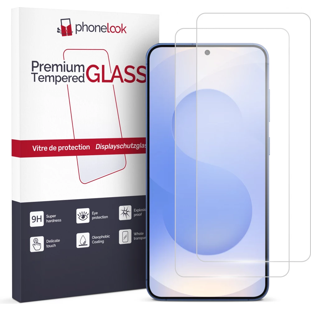 Pack de 2 vitres de protection d'écran en verre trempé - Galaxy S25