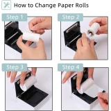 Pack de 3 rouleaux papier thérmiques pour imprimante Phomemo T02