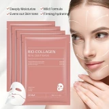 Pack de 4 masques hydratants bio-collagène acide hyaluronique nicotinamide tous types de peau