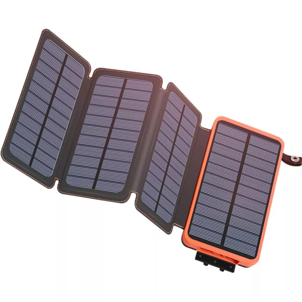 Panneau solaire pliable batterie externe Power Bank 20000 mAh - Orange