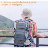 Panneau solaire pliable batterie externe Power Bank 20000 mAh - Orange