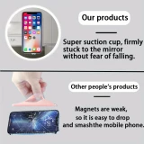 MagSafe 360&deg; drehbarer Silikon-Magnet-Patch mit Saugnapf f&uuml;r Handyhalterung - Rosa