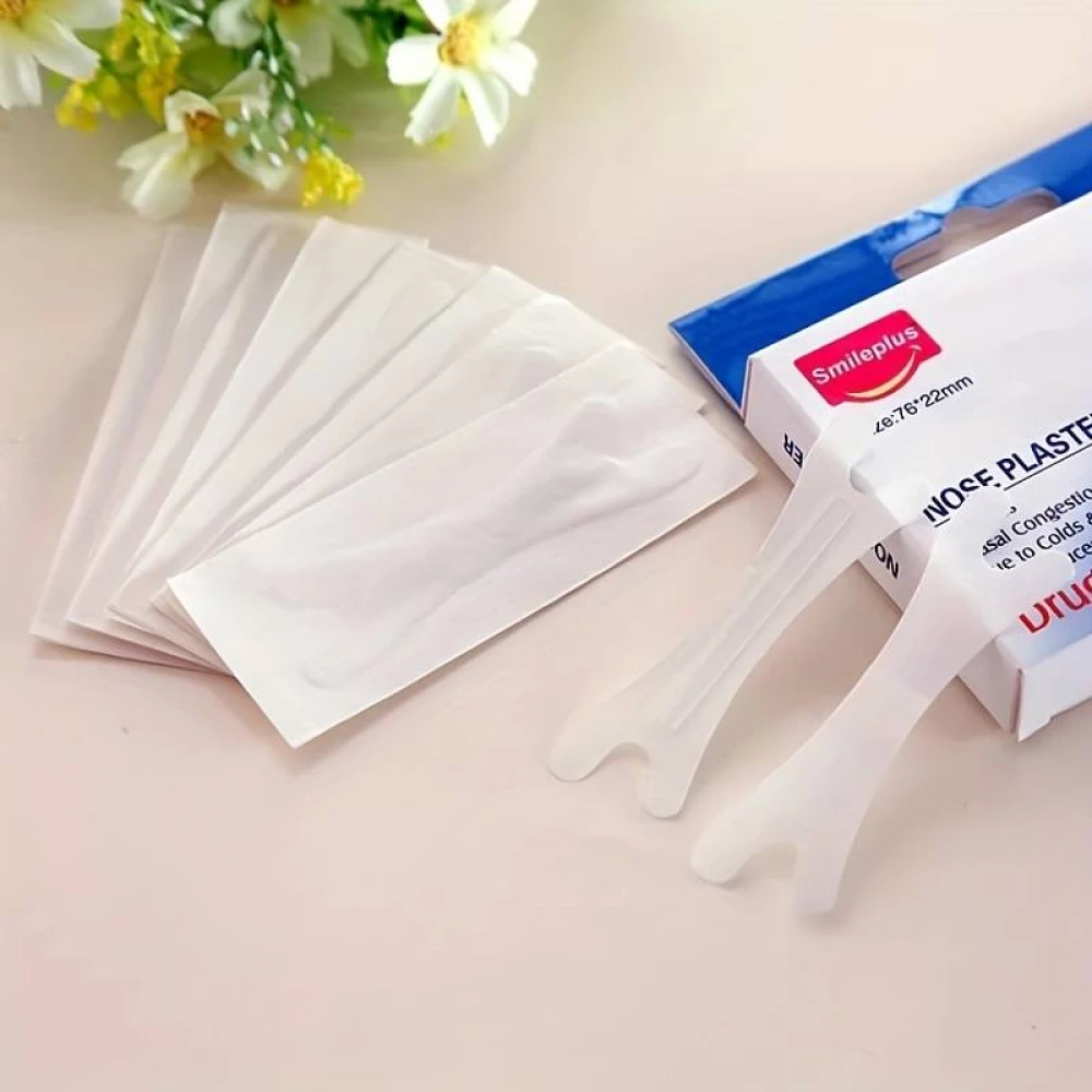 Nasenpflaster, um besser zu atmen und das Schnarchen zu reduzieren (Packung mit 10 Pflastern)