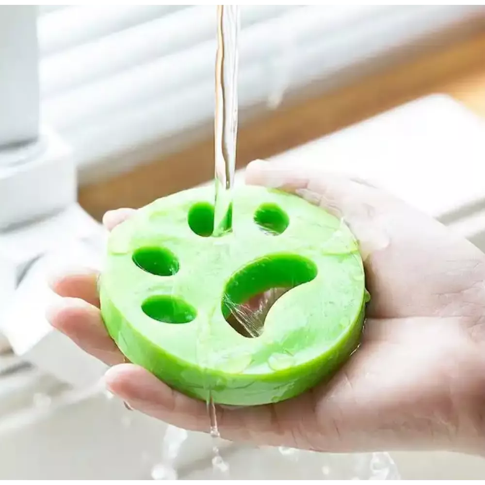 Patte adhésive enlève poils d'animaux - Vert