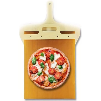 Pelle à pizza coulissante - spatule avec poignée pour la cuisine - idéal pour pâte à pizza & à gâteau