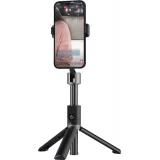 Perche à selfie télescopique avec trépied Dudao F18B pour smartphone et appareil photo - Noir