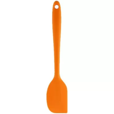 Petite spatule en silicone souple - Spatule de cuisine résistante à la chaleur pour pâtisserie - Orange