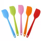 Petite spatule en silicone souple - Spatule de cuisine résistante à la chaleur pour pâtisserie - Vert