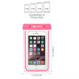Pochette étanche waterproof pour smartphone avec capacité tactile PhoneLook - Rose