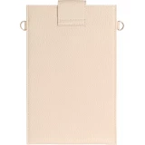Elegante universelle Smartphone Umhängetasche aus veganem Leder inkl. Umhängegurt aus Leder (vegan) - Sand