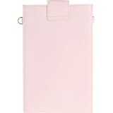 Elegante universelle Smartphone Umhängetasche aus veganem Leder inkl. Umhängegurt aus Leder (vegan) - Hellviolett