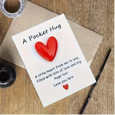 Pocket Hug Niedliche kleine Grusskarte für wohltuhende Grüsse