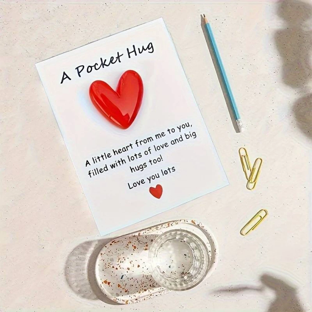 Pocket Hug Niedliche kleine Grusskarte für wohltuhende Grüsse