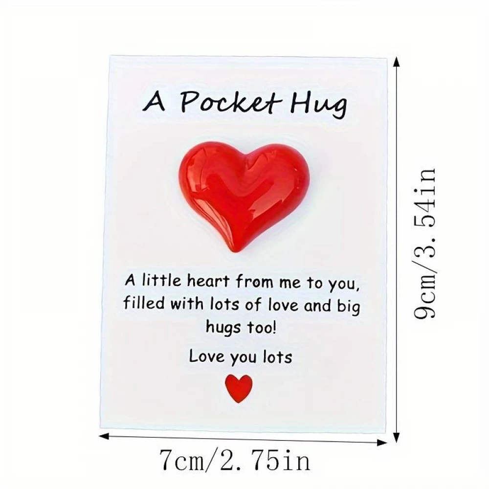 Pocket Hug Niedliche kleine Grusskarte für wohltuhende Grüsse